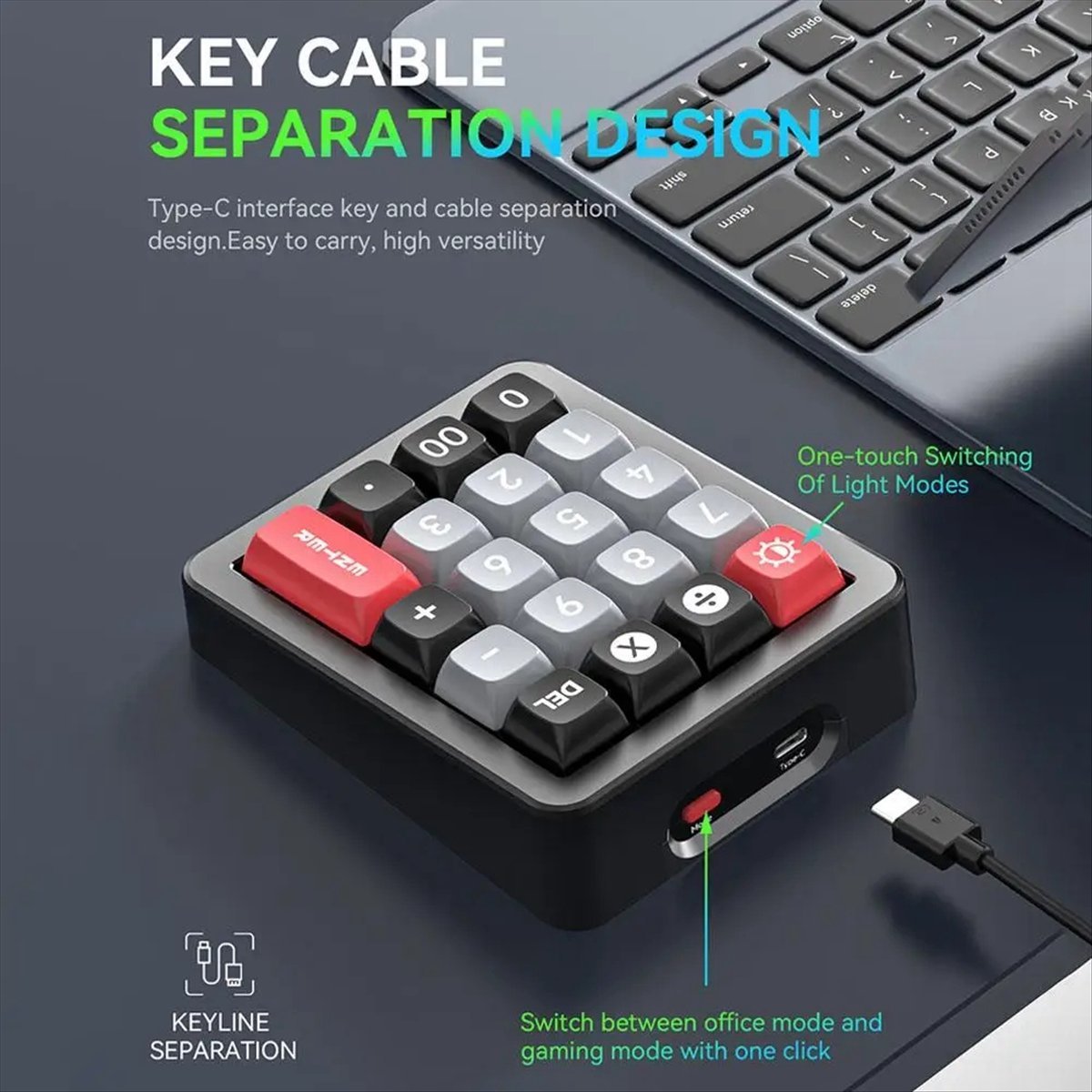 Keyboard Gaming Mac - A43M K812 Mechanical Keyboard Wired Hot