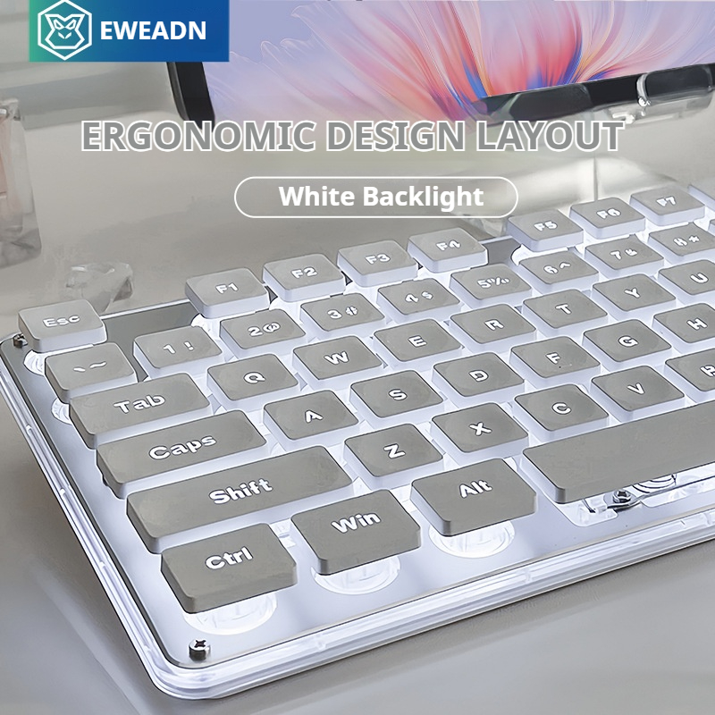 Gaming Keyboard Mouse Wireless - EWEADN V3 wireless Silent Office keyboard