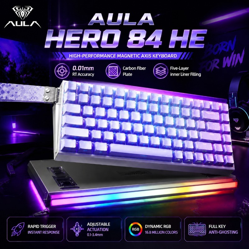 AULA HERO84 Magnetic Gaming Me - Gaming Keyboard Magnetic Switches review and price