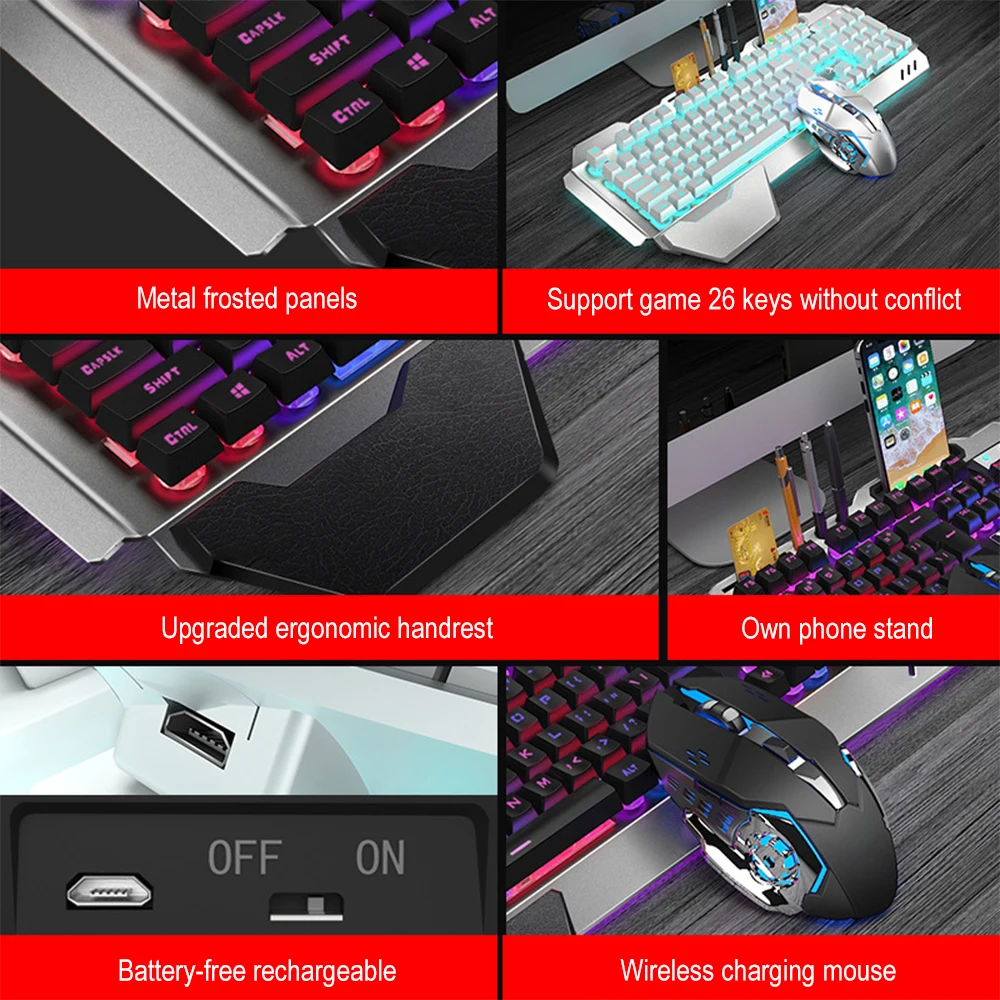 K680 Rechargeable 2.4G wireles - Gaming Keyboard Mouse Wireless review and price