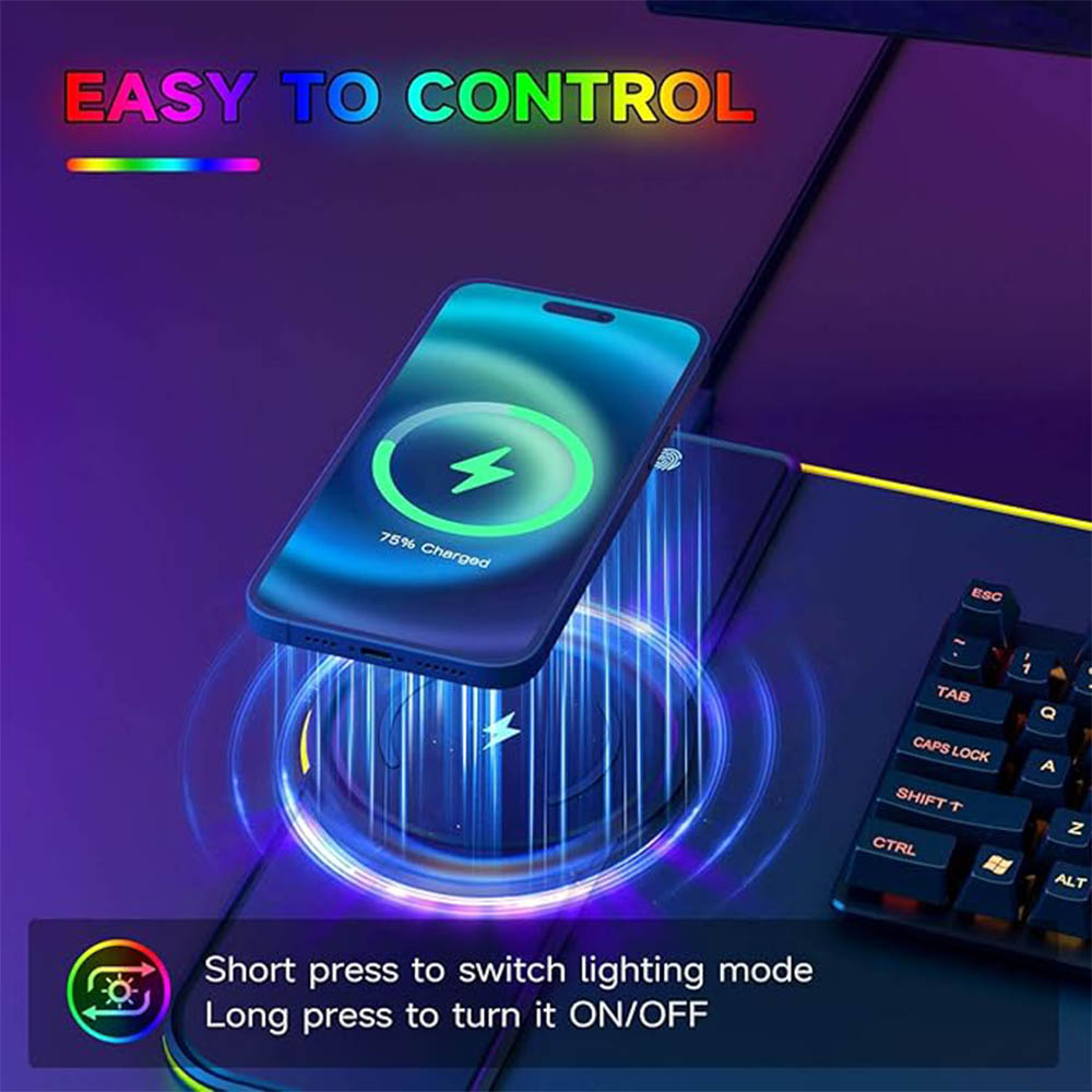 RGB mouse pad with wireless ch - Gaming Keyboard Mouse Wireless review and price