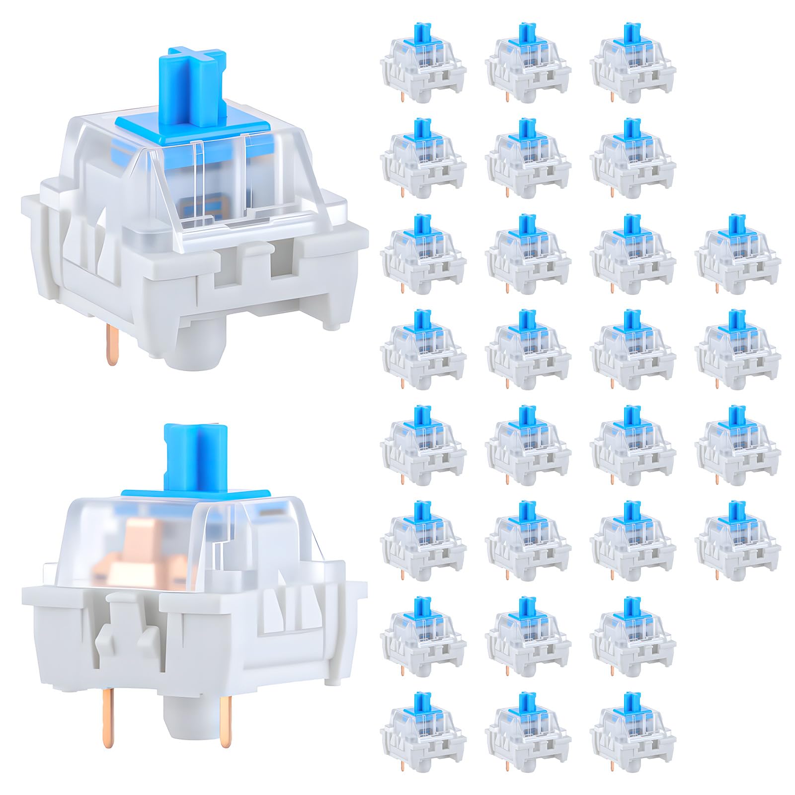 30 PCS Mechanical Keyboard Swi - Keyboard Gaming Blue Switch review and price